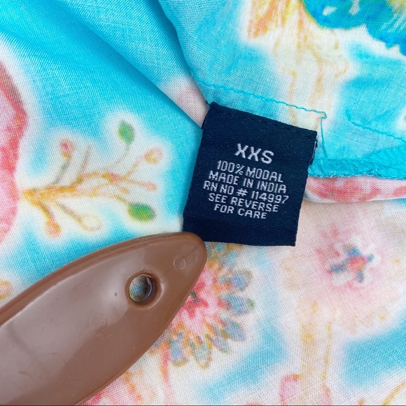 Anthropologie X Tolani Collection Patchwork Floral Boho Top Handkerchief Hem - Picture 12 of 12